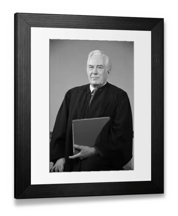 Framed Print : Chief Justice Warren E. Burger Framed Print : Chief Justice Warren E. Burger