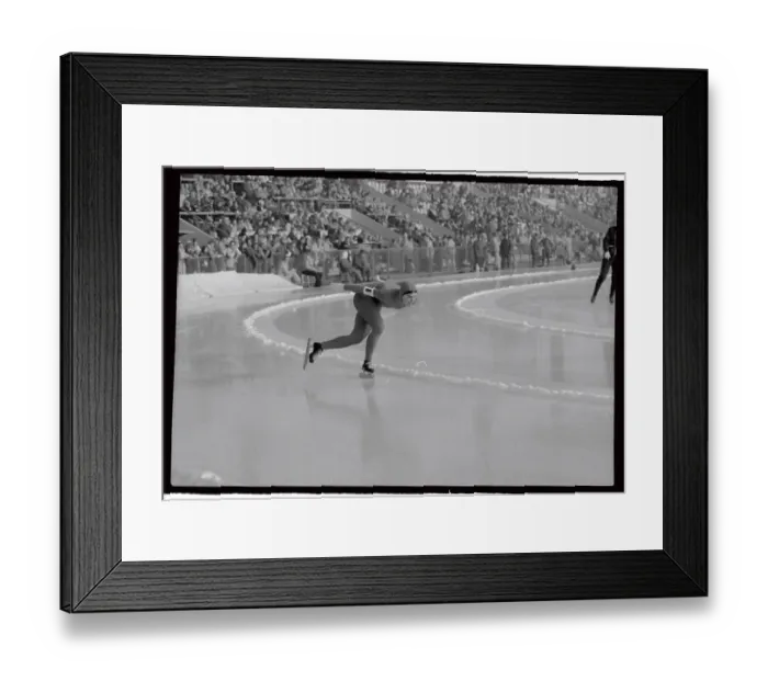Framed Print : Sheila Young Skating in Action Framed Print : Sheila Young Skating in Action