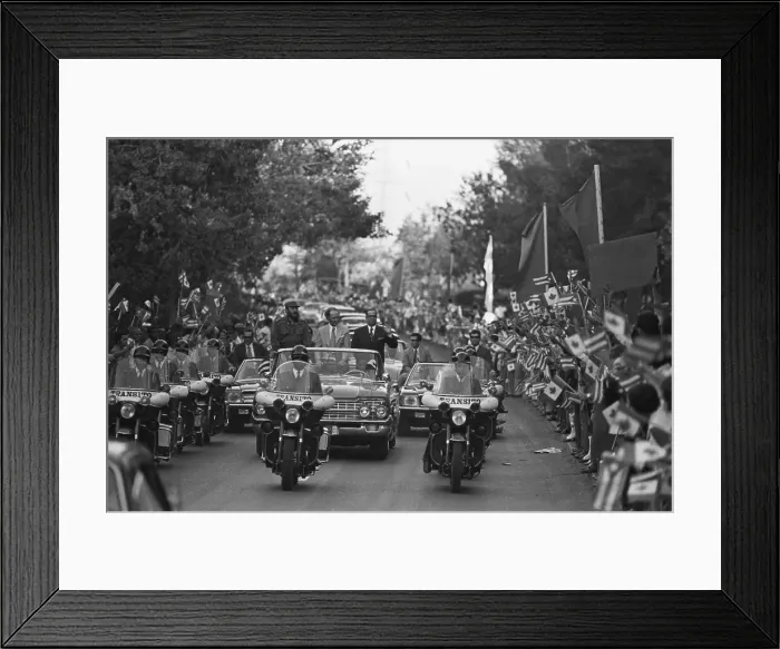 Framed Print : F.Castro In Car with P. Trudeau, O. Dorticos Torrado Framed Print : F.Castro In Car with P. Trudeau, O. Dorticos Torrado