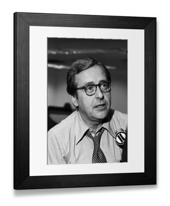 Framed Print : John Chancellor Being Interviewed Framed Print : John Chancellor Being Interviewed