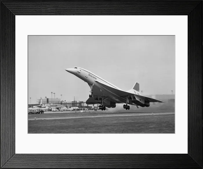 Framed Print : British Airways Concorde Taking Off Framed Print : British Airways Concorde Taking Off