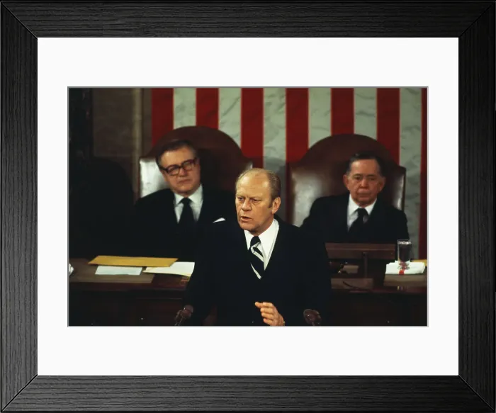 Framed Print : Gerald Ford Speaking Framed Print : Gerald Ford Speaking