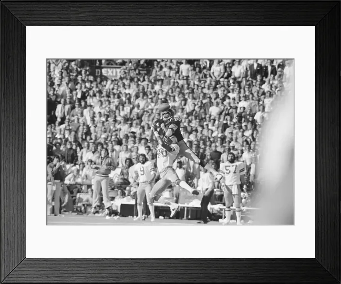 Framed Print : Football Action with Lynn Swann and Terry Bradshaw Framed Print : Football Action with Lynn Swann and Terry Bradshaw