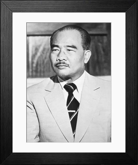 Framed Print : Portrait of Prince Souphanouvong of Laos Framed Print : Portrait of Prince Souphanouvong of Laos