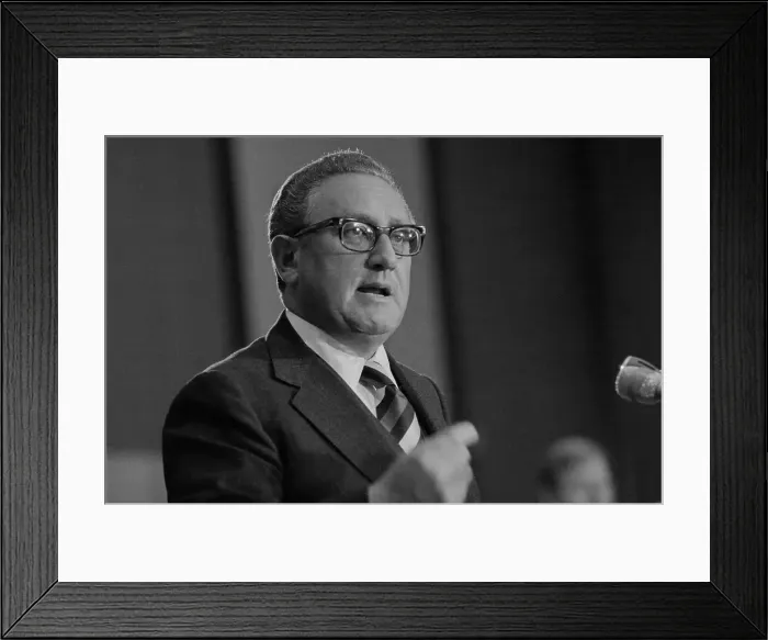 Framed Print : Henry Kissinger Close-up Framed Print : Henry Kissinger Close-up