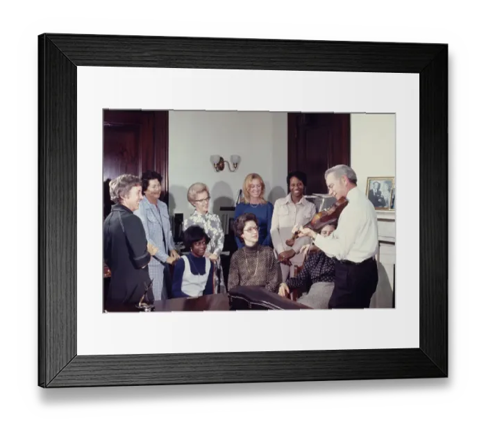 Framed Print : Senator Byrd Playing The Violin Framed Print : Senator Byrd Playing The Violin