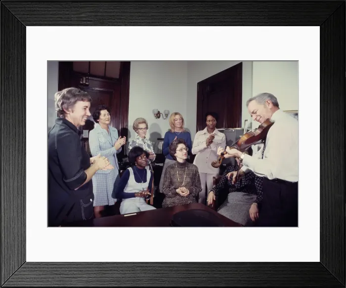 Framed Print : Senator Byrd Playing The Violin Framed Print : Senator Byrd Playing The Violin