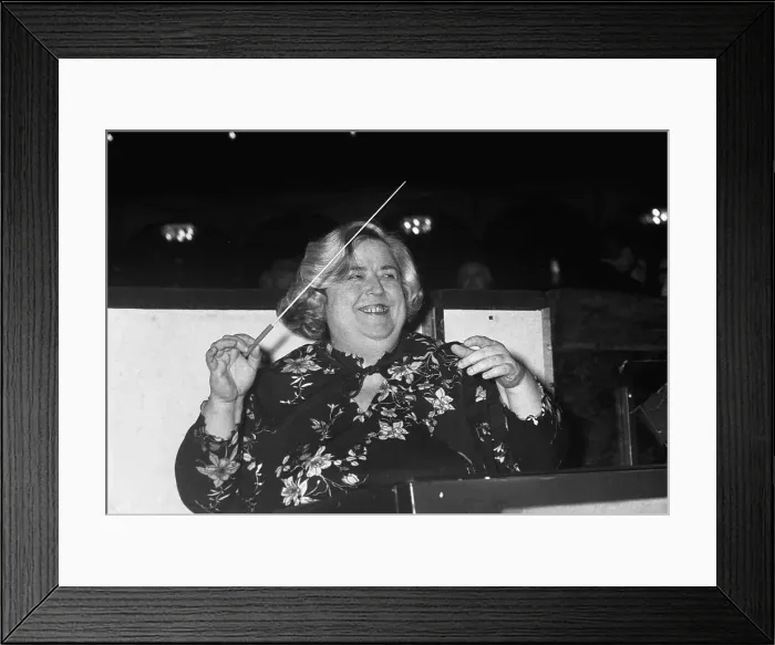 Framed Print : Conductor Sarah Caldwell Framed Print : Conductor Sarah Caldwell