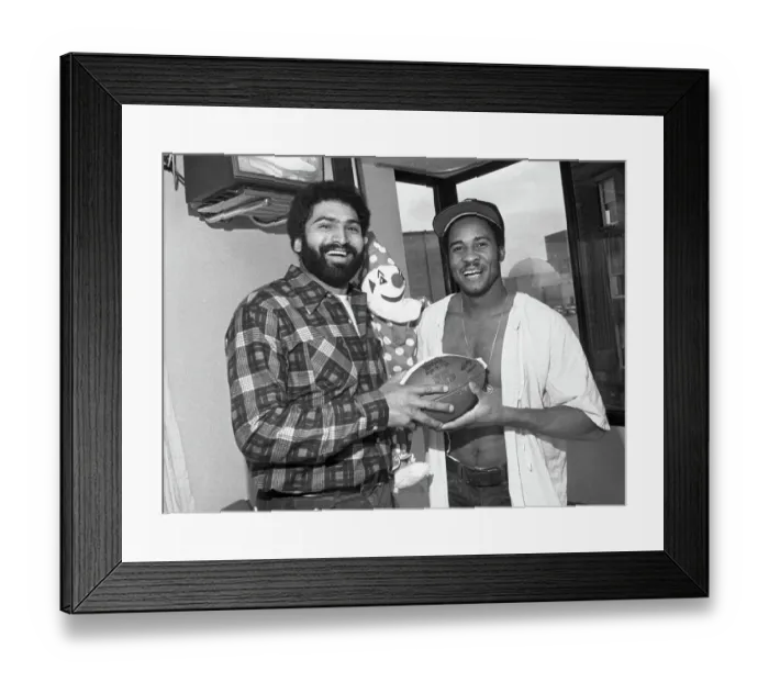 Framed Print : Lynn Swann And Franco Harris Framed Print : Lynn Swann And Franco Harris