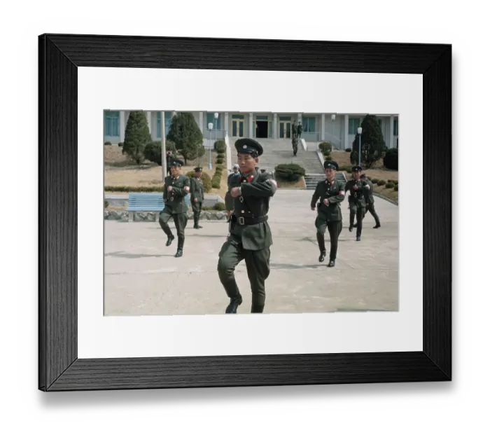 Framed Print : North Korean Soldiers At Panmunjom Framed Print : North Korean Soldiers At Panmunjom
