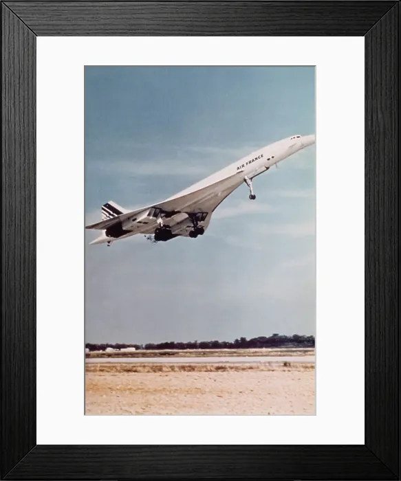 Framed Print : Concord Taking Off Framed Print : Concord Taking Off