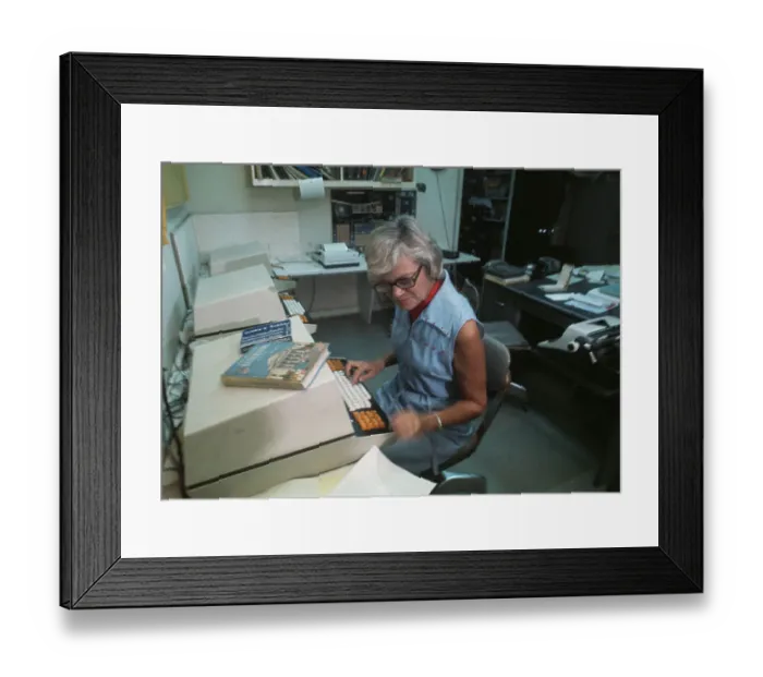 Framed Print : UPI Reporter Barbara Frye Framed Print : UPI Reporter Barbara Frye