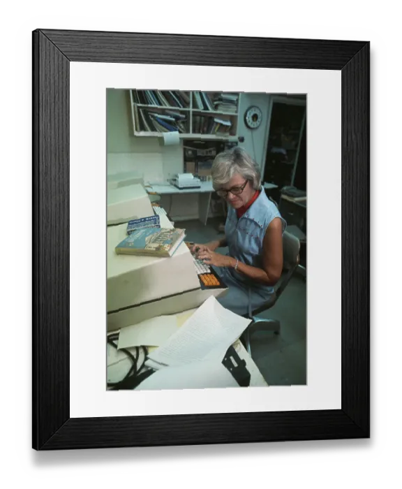 Framed Print : UPI Reporter Barbara Frye Framed Print : UPI Reporter Barbara Frye