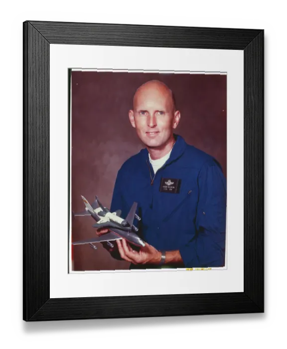 Framed Print : Portrait of C. Gordon Fullerton Framed Print : Portrait of C. Gordon Fullerton