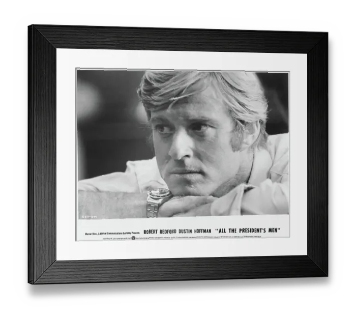 Framed Print : Robert Redford as Bob Woodward in All the President's Men Framed Print : Robert Redford as Bob Woodward in All the President's Men