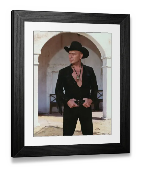 Framed Print : Yul Brynner Gazing Framed Print : Yul Brynner Gazing