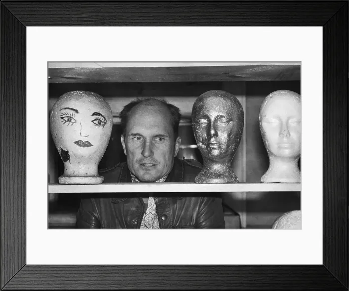 Framed Print : Actor Robert Duvall Has Some Fun W / Props Framed Print : Actor Robert Duvall Has Some Fun W / Props