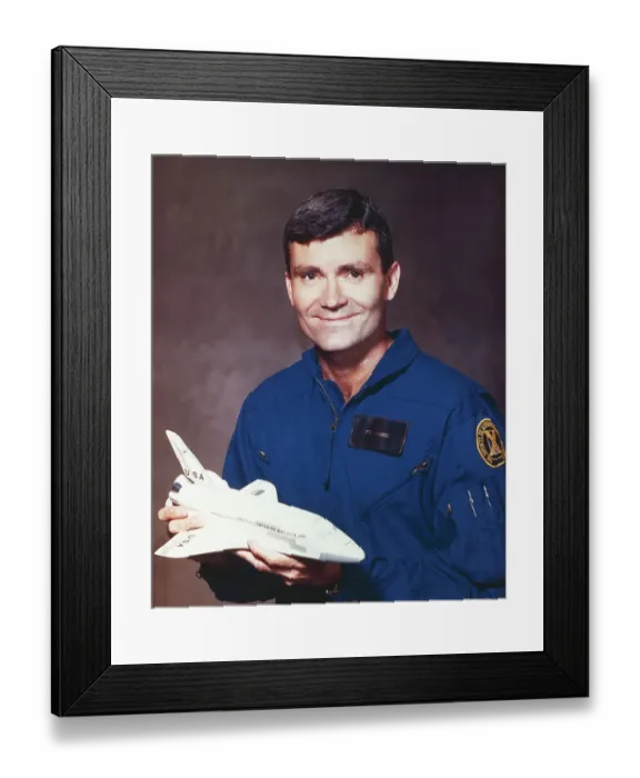 Framed Print : Portrait of Fred W. Haise Jr