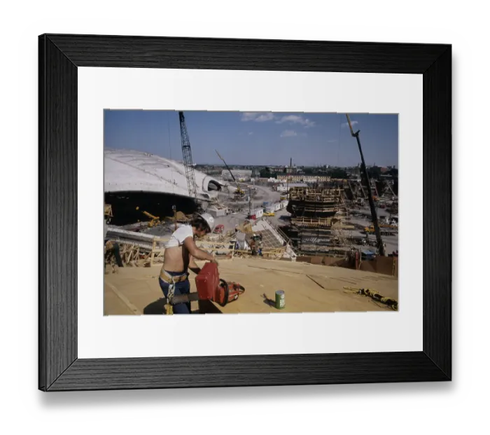 Framed Print : Constructing Olympic Site Framed Print : Constructing Olympic Site
