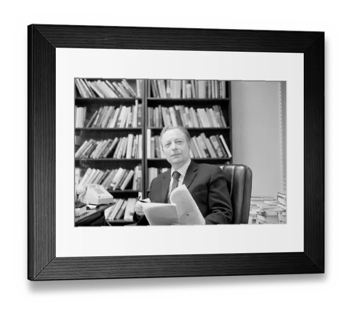 Framed Print : Editor and writer Irving Kristol at His Desk Framed Print : Editor and writer Irving Kristol at His Desk