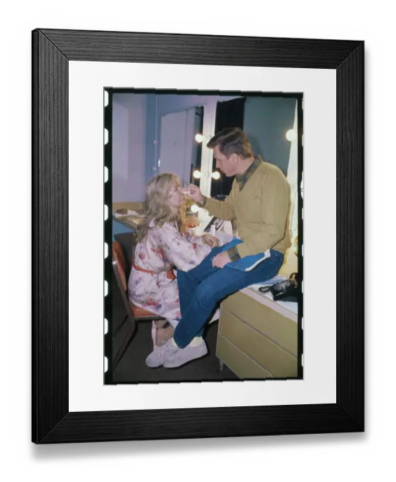 Framed Print : Ted Bessel with Loretta Swit Framed Print : Ted Bessel with Loretta Swit