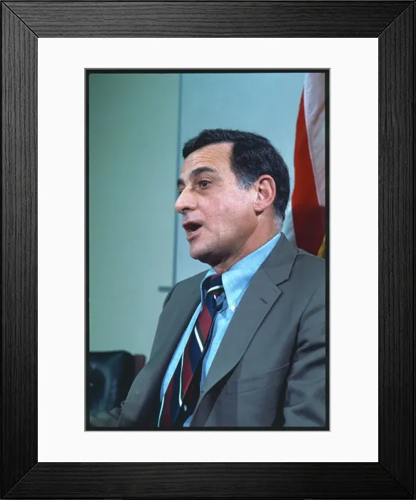 Framed Print : Maurice Madjari Speaking to Reporters Framed Print : Maurice Madjari Speaking to Reporters