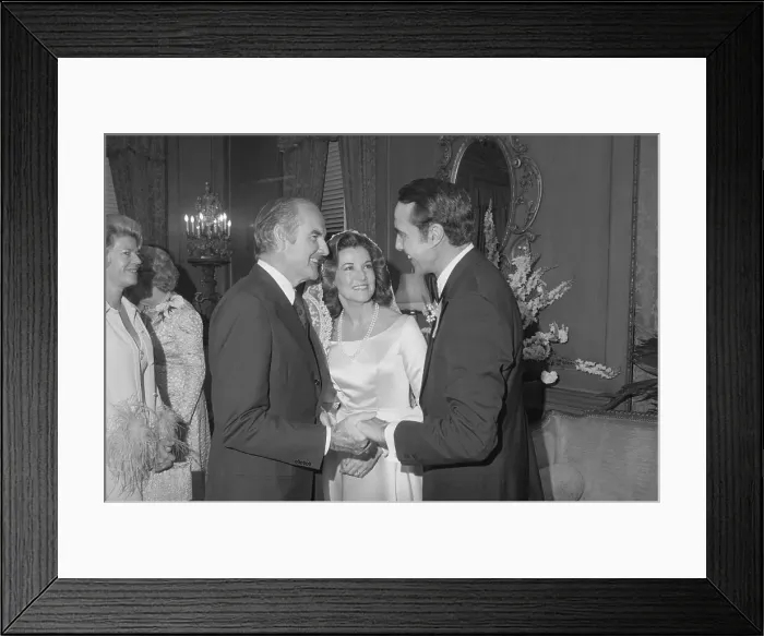 Framed Print : Dole, Hanford Shake Hands;Doles New Wif Framed Print : Dole, Hanford Shake Hands;Doles New Wif