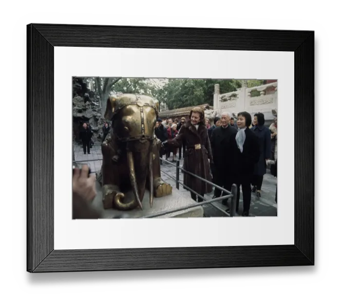 Framed Print : First Lady Betty Ford In China Framed Print : First Lady Betty Ford In China