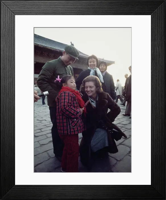 Framed Print : First Lady Betty Ford And Girl Framed Print : First Lady Betty Ford And Girl