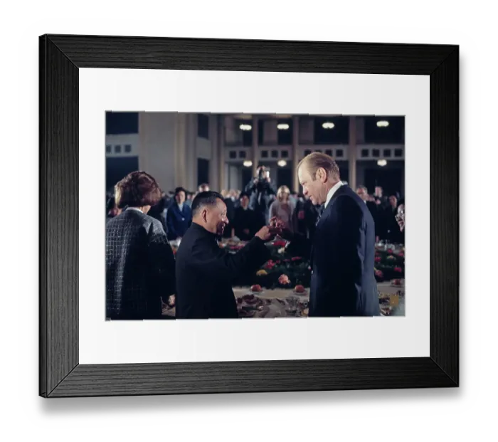 Framed Print : Deng Xiaoping Toasting President Ford Framed Print : Deng Xiaoping Toasting President Ford