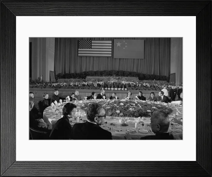 Framed Print : President Ford Meeting with Chinese Government Officials Framed Print : President Ford Meeting with Chinese Government Officials