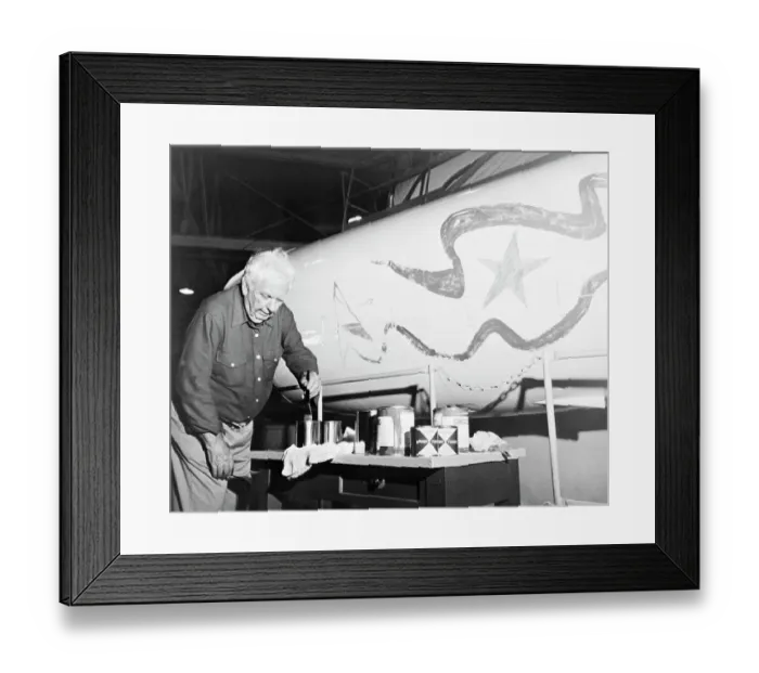 Framed Print : Alexander Calder Mixing Paint Framed Print : Alexander Calder Mixing Paint