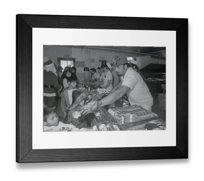Framed Print : Thanksgiving in a Cafeteria Framed Print : Thanksgiving in a Cafeteria