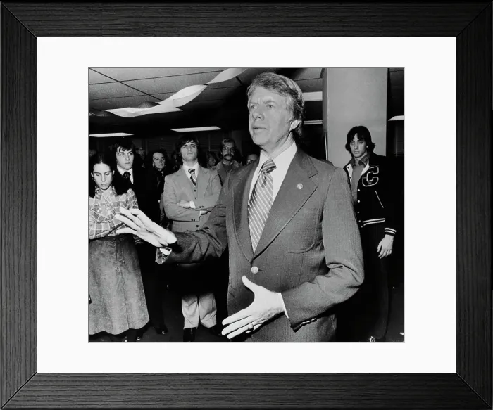Framed Print : Jimmy Carter With Supporters Framed Print : Jimmy Carter With Supporters
