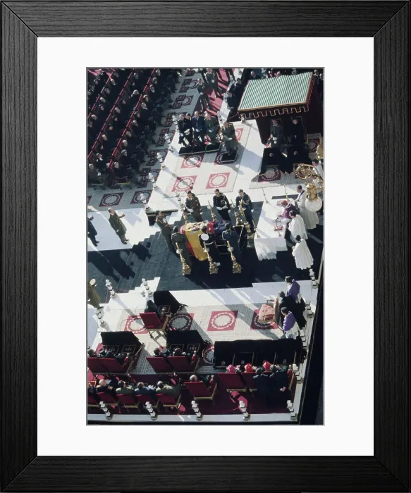 Framed Print : Funeral Of General Franco, 1975 Framed Print : Funeral Of General Franco, 1975