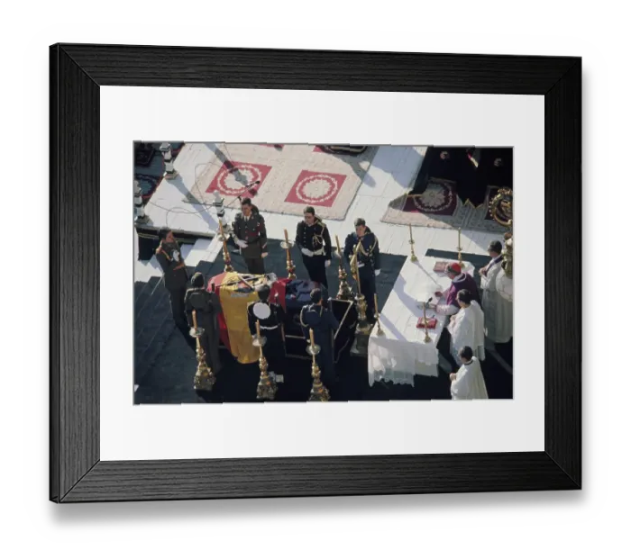 Framed Print : Funeral Of General Franco, 1975 Framed Print : Funeral Of General Franco, 1975