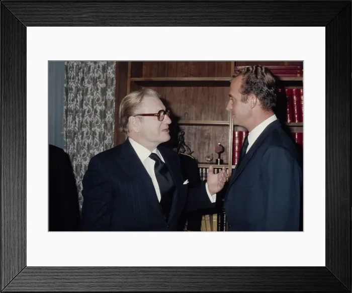 Framed Print : Nelson Rockefeller And King Juan Carlos Spain Framed Print : Nelson Rockefeller And King Juan Carlos Spain