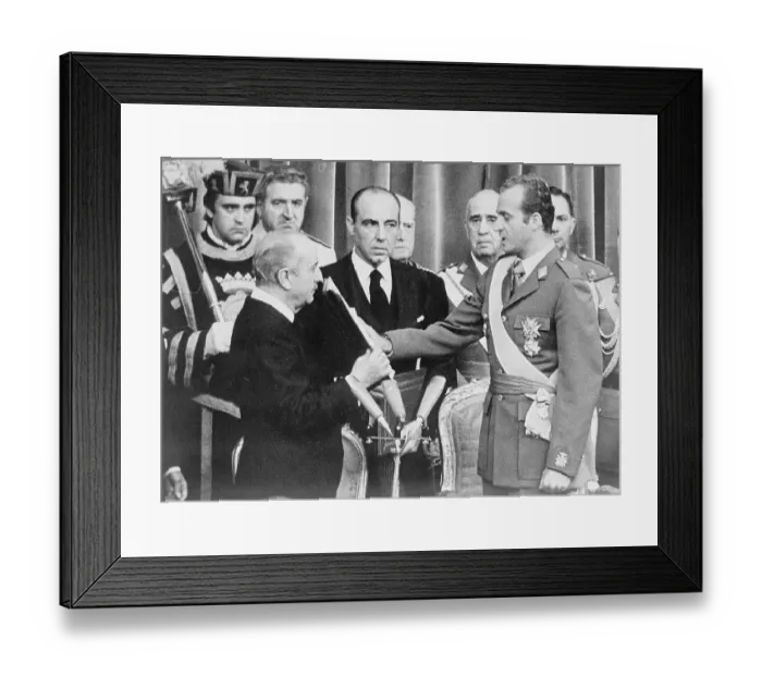 Framed Print : Induction Ceremony of Prince Juan Carlos Framed Print : Induction Ceremony of Prince Juan Carlos
