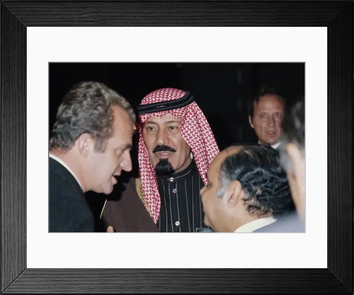 Framed Print : Juan Carlos And Abdullah Of Saudi Arabia Framed Print : Juan Carlos And Abdullah Of Saudi Arabia