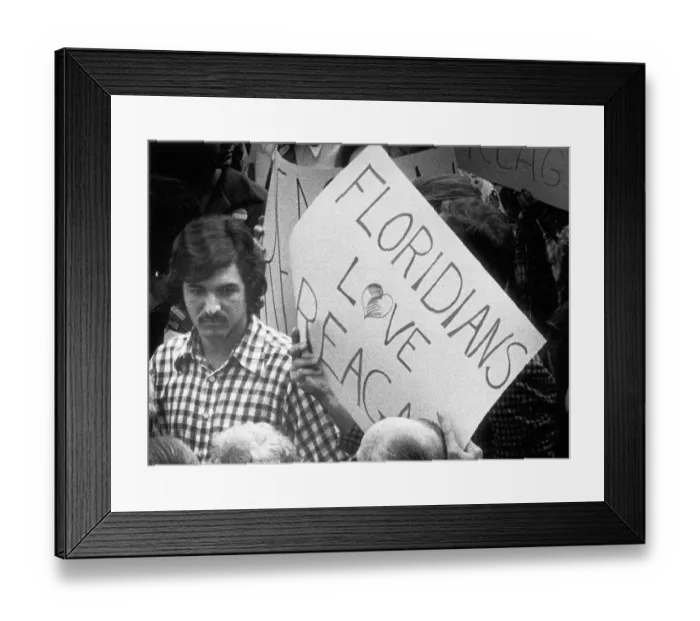 Framed Print : Michael L. Carvin at Ronald Reagan Rally Framed Print : Michael L. Carvin at Ronald Reagan Rally