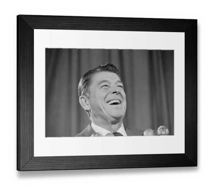 Framed Print : Ronald Reagan Laughing Framed Print : Ronald Reagan Laughing