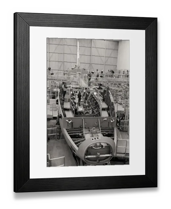 Framed Print : Space Shuttle Under Construction Framed Print : Space Shuttle Under Construction