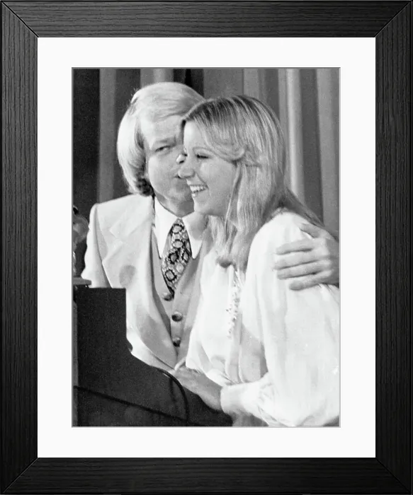 Framed Print : Chris Evert and Jimmy Walker