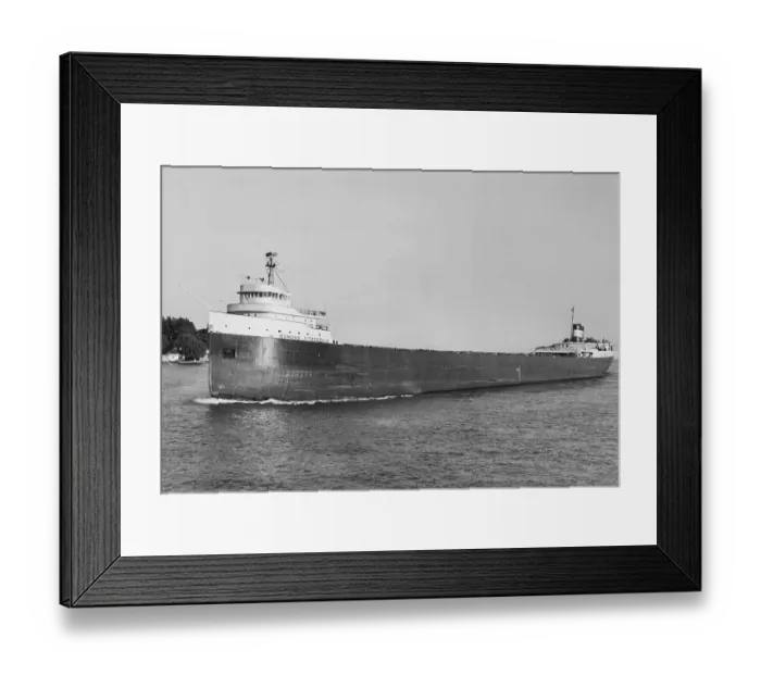 Framed Print : The Edmund Fitzgerald Sailing Framed Print : The Edmund Fitzgerald Sailing