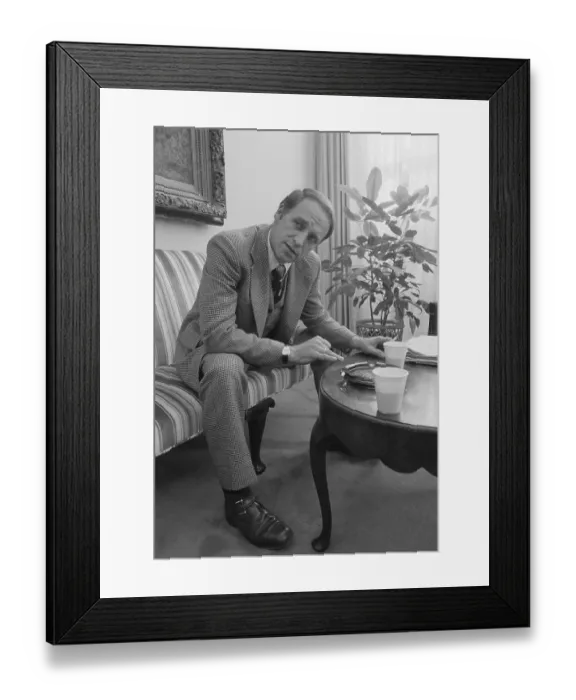 Framed Print : Dick Cheney Gesturing While Lounging Framed Print : Dick Cheney Gesturing While Lounging