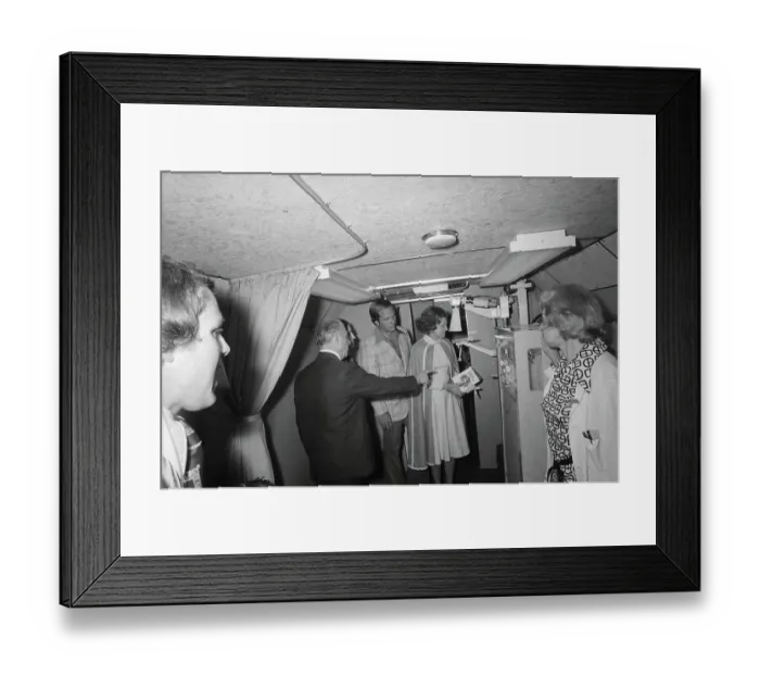 Framed Print : Johnny Bench and Betty Ford Conversing with Medical Director Framed Print : Johnny Bench and Betty Ford Conversing with Medical Director