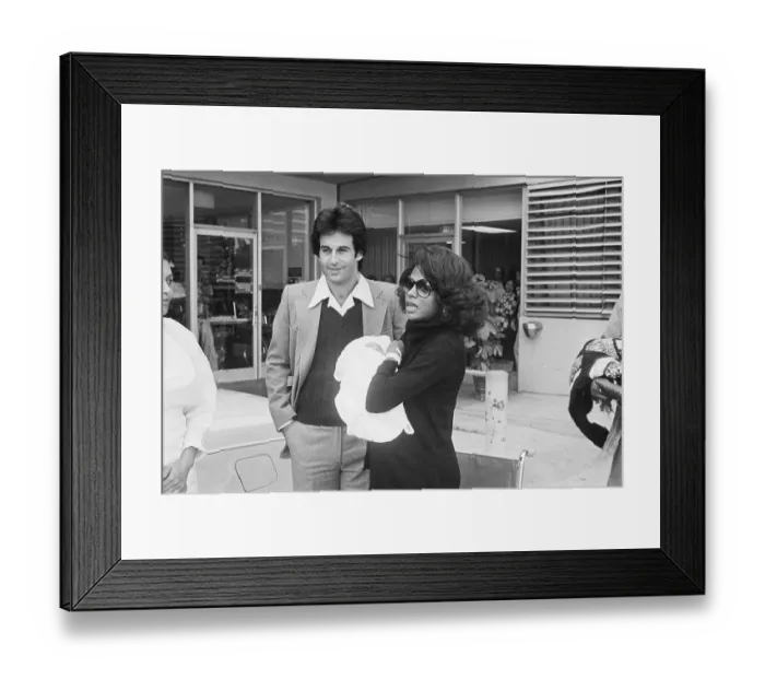 Framed Print : Entertainer Diana Ross with Robert Silverstein and Their Newborn Framed Print : Entertainer Diana Ross with Robert Silverstein and Their Newborn