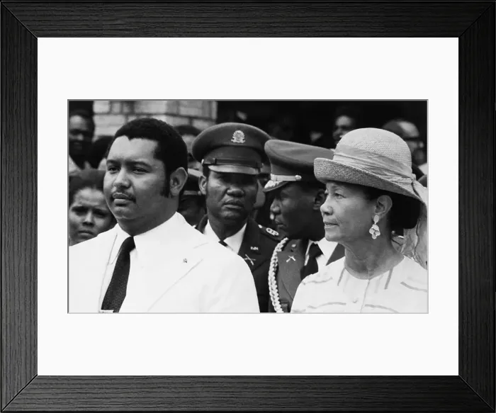 Framed Print : Jean Claude and Simone Duvalier Framed Print : Jean Claude and Simone Duvalier