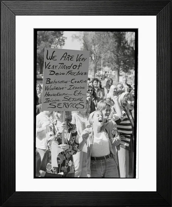 Framed Print : Women Rallying at the Capitol Framed Print : Women Rallying at the Capitol