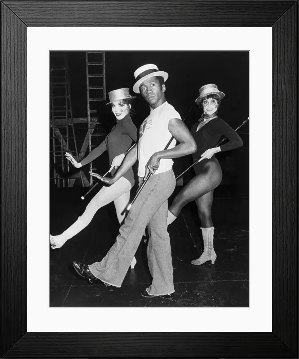 Framed Print : Ben Vereen and Dancers Rehearsing